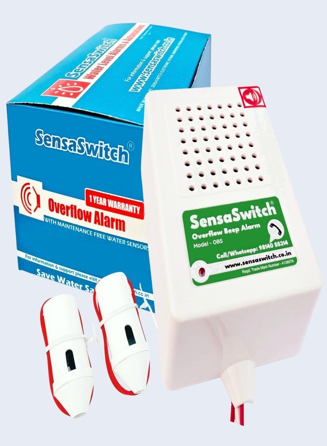 SensaSwitch جهاز إنذار فيضان خزان المياه SensaSwitch (صوت تنبيه) موديل OBS مع مستشعر مياه، ضمان لمدة عام واحد - Image 1